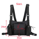 Cyflymder Functional Tactical Chest Bag For Woman Fashion Bullet Hip Hop Vest Streetwear Bag Waist Pack Unisex Black Chest Rig Bag ZY948