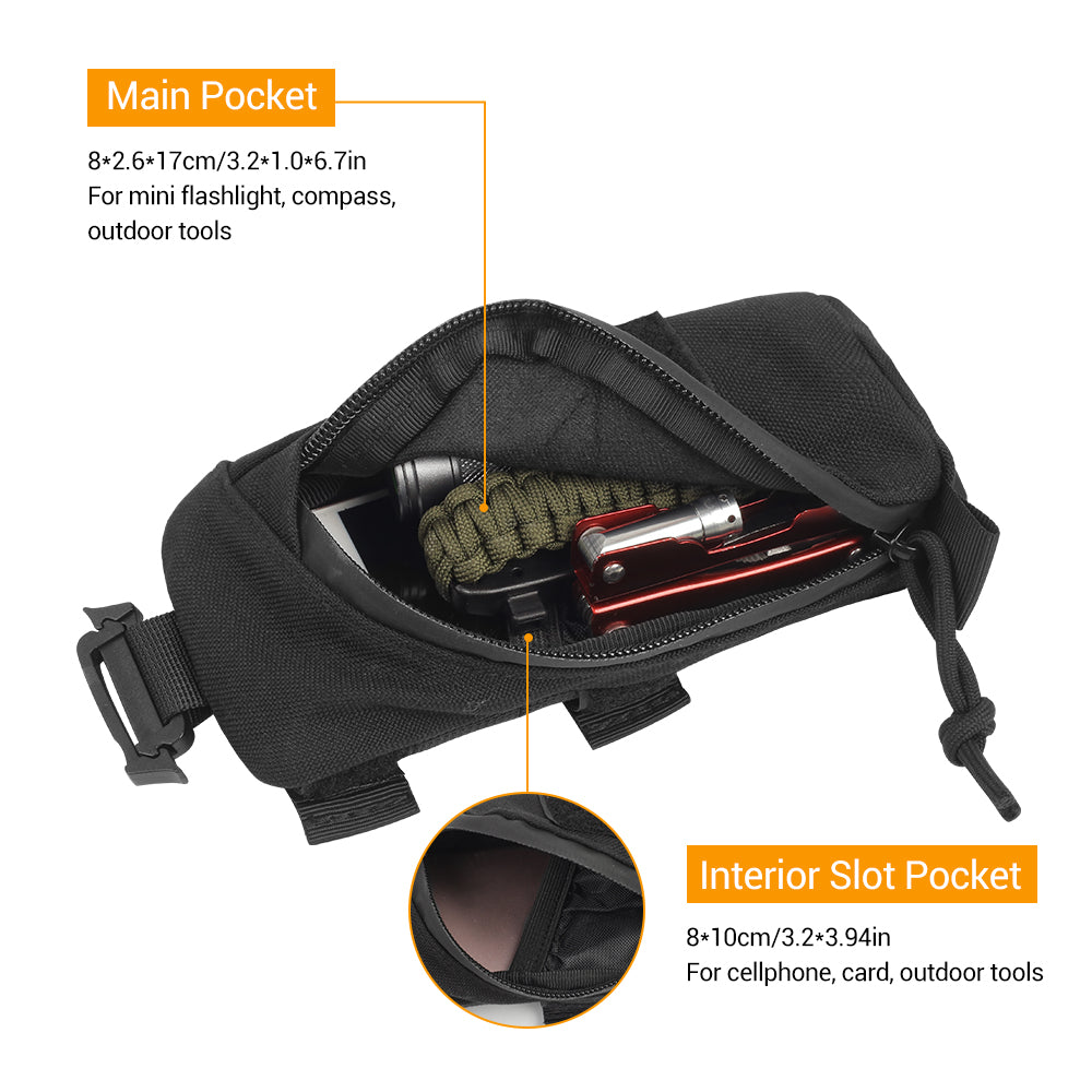 Men Tactical Molle EDC Pouch Waist Belt Pack Military Hunting Accessories  Bag
