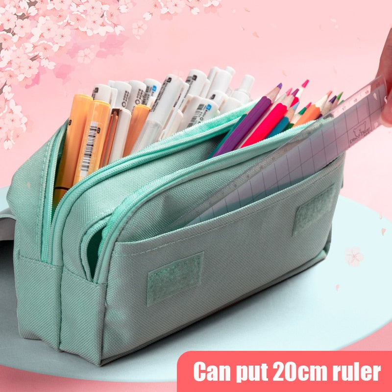 Cyflymder Pencil Cases Japanese Pencil Bags Organizer Pens Case Stationery  For School Cute Case Office Items School Supplies Pensil Case