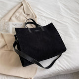 Cyflymder High capacity Corduroy Shoulder Crossbody Bag for Women Vintage Brand Shopper Shopping Bag Ladies Handbags Casual Big Totes