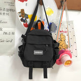 Cyflymder Lovely Multifunctional Backpack Teenage Girl Ring buckle Portable Travel Bag Female Small Schoolbag Badge Women Backpacks