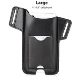 Cyflymder Genuine Leather Waist Cellphone Bag For IPhone 12 13 Mini Pro Max Men Portable Mobile Phone Cover Case Holder Belt Loop Holster