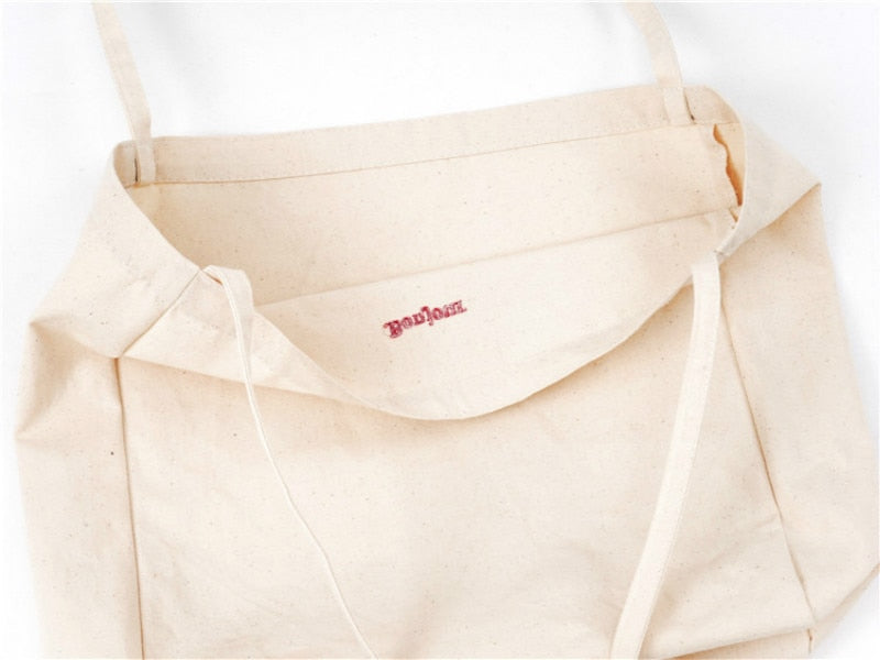 Cyflymder Canvas Bag High Quality Reusable Shopping Bag Simple Casual Daily Use Handbag Shoulder Bags Portable Shopper Bag Folding Totebag