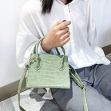 Cyflymder Crocodile Pattern Crossbody Bag Women Luxury Shoulder Bag PU Leather Designer Mini Handbag Popular Messenger Bag Girl Purse