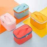 Cyflymder Women's Cosmetic Bag Make Up Organizer Travel Make Up Necessaries Organizer Zipper Makeup Case Pouch Toiletry Kit Bags