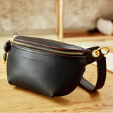 Cyflymder Ins Korea Hot Fashion Style Woman Bags Genuine Leather Fanny Packs For Sport Outdoor Travel Bag For Ladies Girls Waist Bag