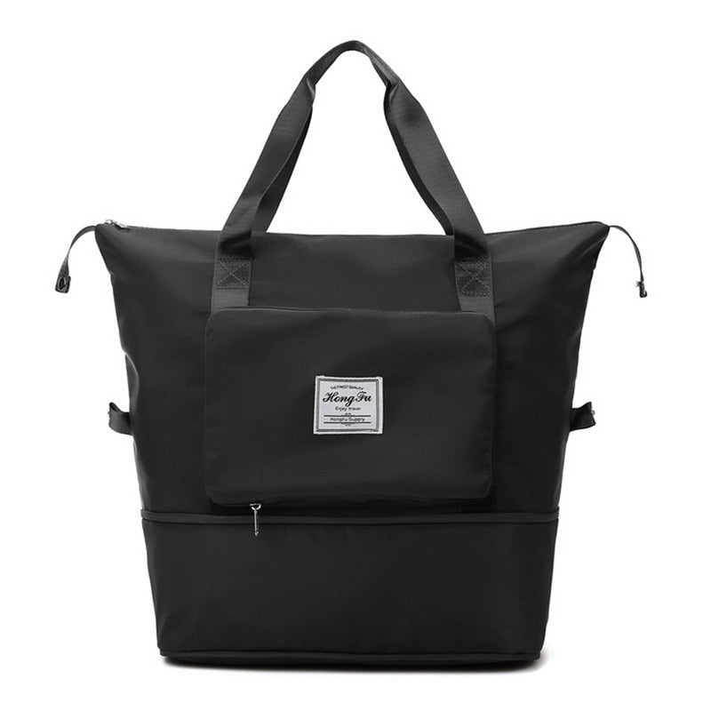 Cyflymder Large Capacity Foldable Travel Bag For Women Multifunctional Waterproof Outdoor Travel Bag Beach Shoulder Bag Unisex Sports Bag