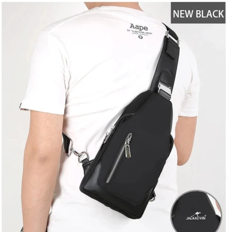 Mens Shoulder Bag Men Sling Crossbody Soft Chest Bags Nylon Casual Backpack  