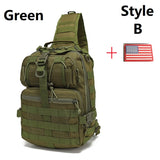 Cyflymder Military Tactical Assault Pack Sling Backpack Waterproof EDC Rucksack Bag for Outdoor Hiking Camping Hunting Trekking Travelling
