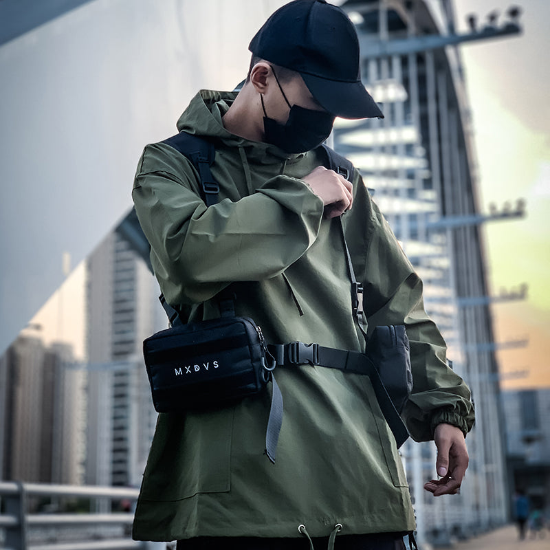 Cyflymder New Hip-Hop Chest Rig Pack Outdoor Streetwear Style Tactical Chest Bag Vest For Women Two Underarm Pocket Waist Pack