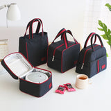 Cyflymder Thermal Lunch Bag Women Portable Insulated Cooler Bento Tote Family Travel Picnic Drink Fruit Food Fresh Organizer Accessories