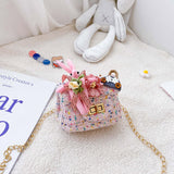 Cyflymder Korean Style Kids Purses and Handbags Cute Mini Crossbody Little Girl Rabbit Messenger Bag Baby Pearl Clutch Purse Gifts for Women
