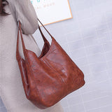 Cyflymder Women Bag Designers PU Leather Handbags Women Shoulder Bags Female Luxury Top-handle Bags Fashion Brand Handbag Shopping Packets  Large Capacity