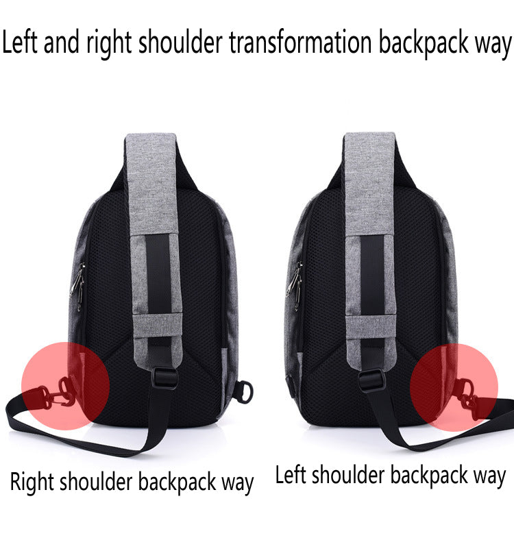 Cyflymder Multifunctional Canvas Sling bags for Woman Anti-theft Messenger Bags,woman's chest bag,Rechargeable Travel Shoulder Bag