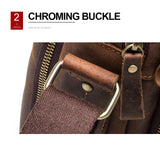 Cyflymder Crazy Horse Leather Men's Shoulder Bag Vintage Messenger Bags Men Bolsos Male Crossbody Bags Man's Handbag Sling Bag