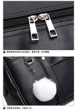 Cyflymder Japan Cosplay School Bag JK Uniform Bag Messenger Shoulder Handbags Bag With Holes Japanese PU Leather Blck