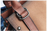 Cyflymder European style Fashion New Women Handbags High quality Matte PU Leather Portable Shoulder bag Ladies Hit color Big Tote bag