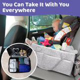 Cyflymder Baby Diaper Organizer Portable Holder Bag for Changing Table Car Newborn Caddy Nappy Bag Maternity Nursery Organizer Storage Bin