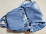 Casual Denim women backpack large Capacity High Quality Canvas Jeans Student Schoolbag Travel Knapsack Rucksack Mochila blue