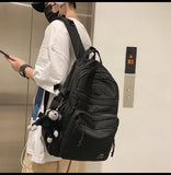 Cyflymder Waterproof Nylon Women Backpack Unisex Multi-pocket Laptop Backpack Large Capacity Student School Backpack for Girls Bookbags