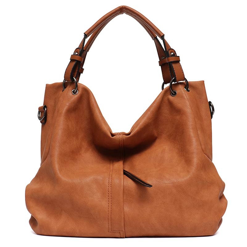 Cyflymder Brand Large Women's Leather Handbags High Quality Female Pu Hobos Shoulder Bags Solid Pocket Ladies Tote Messenger Bags Gifts for Women