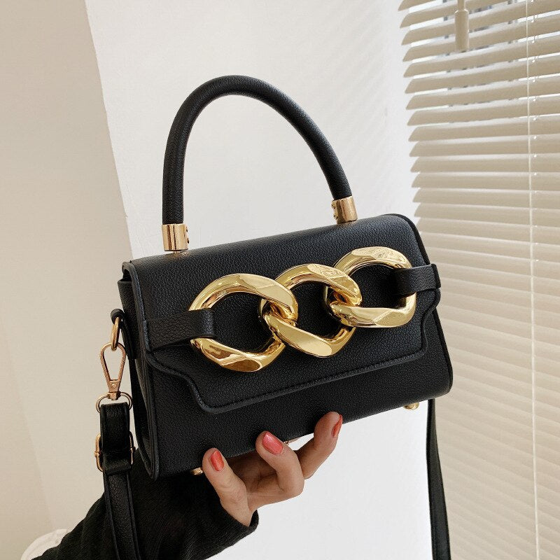 Cyflymder Ladies Luxury Designer Chain PU Leather Tote Handbag Fashion Small  Mobile Phone Wallet Crossbody Shoulder Messenger Purses Bag Valentines Day