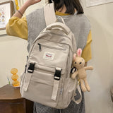 Cyflymder New Waterproof Nylon Women Backpack Korean Japanese Fashion Female Students Schoolbag Multilayer Simple Sense Travel bag