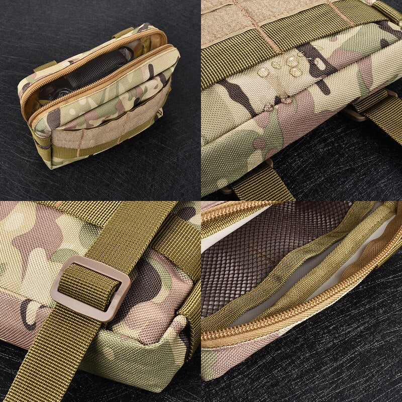 Cyflymder Military Molle Pouch Tactical Belt Waist Bag Outdoor Sport Waterproof Phone Bag Men Casual EDC Tool Pocket Hunting Fanny Pack