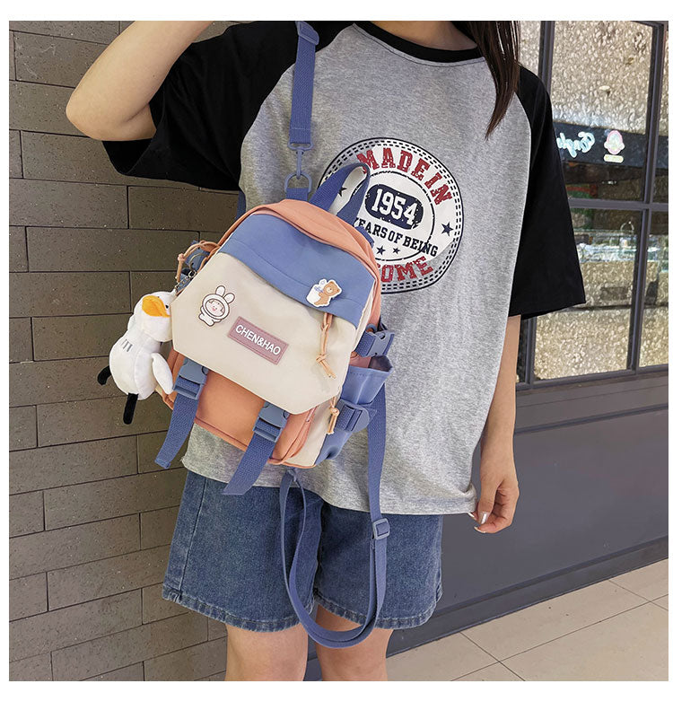 Cyflymder Small women's backpack girls school bag waterproof nylon fashion Japanese casual young girl's bag Female mini