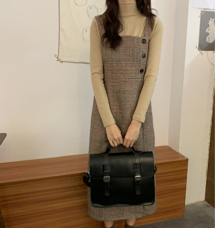 Cyflymder Korean preppy style student school bag pu leather female messenger bags vintage multifunctional Women shoulder bag ladies Totes