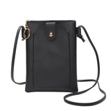 Cyflymder Women Leather Messenger Bag Mini Cell Cellphone Pouch Student Crossbody Case Clutch Purse Wallet Girl Small Shoulder Bag Handbag