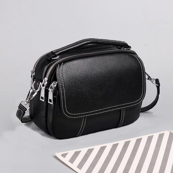 Cyflymder Luxury Designer Handbag Genuine Leather Crossbody Bags High Quality Leather Casual Totes Women Bags Shoulder Cross Body Bag