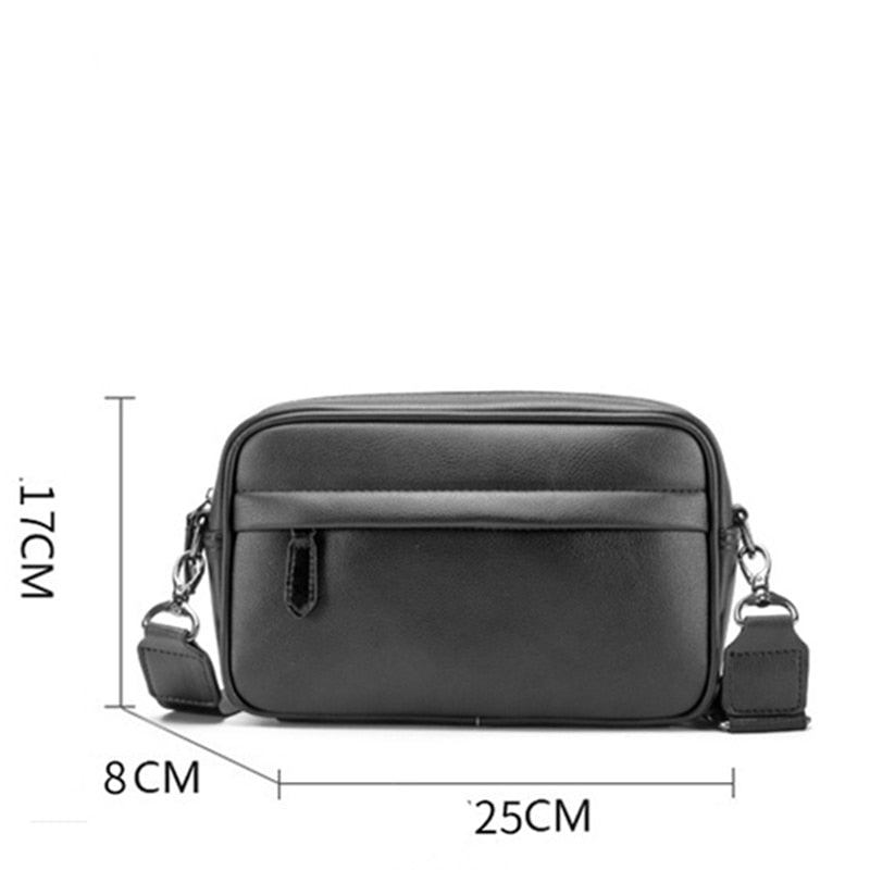 Cyflymder Fashion Luxury Men's Crossbody Bag Business PU Leather Shoulder Bags Men Solid Flap Messenger Bag Men Zipper Ipad Bag New
