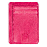 Cyflymder Slim RFID Blocking Leather Wallet Credit ID Card Holder Purse Money Case for Men Women Fashion Bag 11.5x8x0.5cm