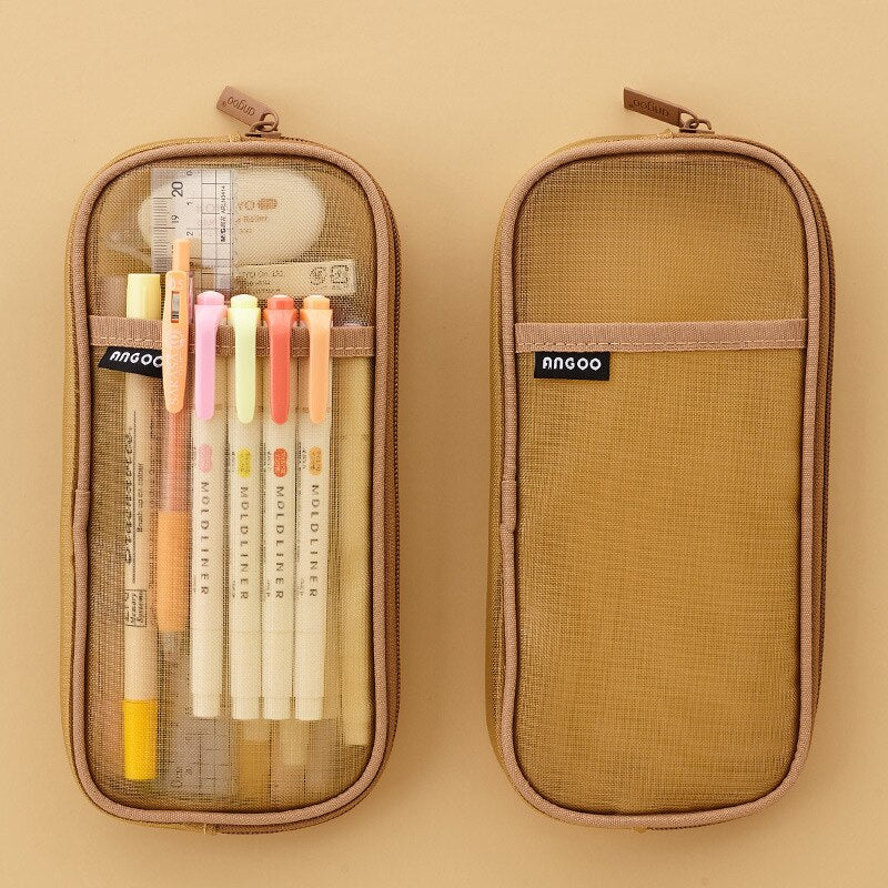 Cyflymder Pencil Cases Japanese Pencil Bags Organizer Pens Case Stationery  For School Cute Case Office Items School Supplies Pensil Case