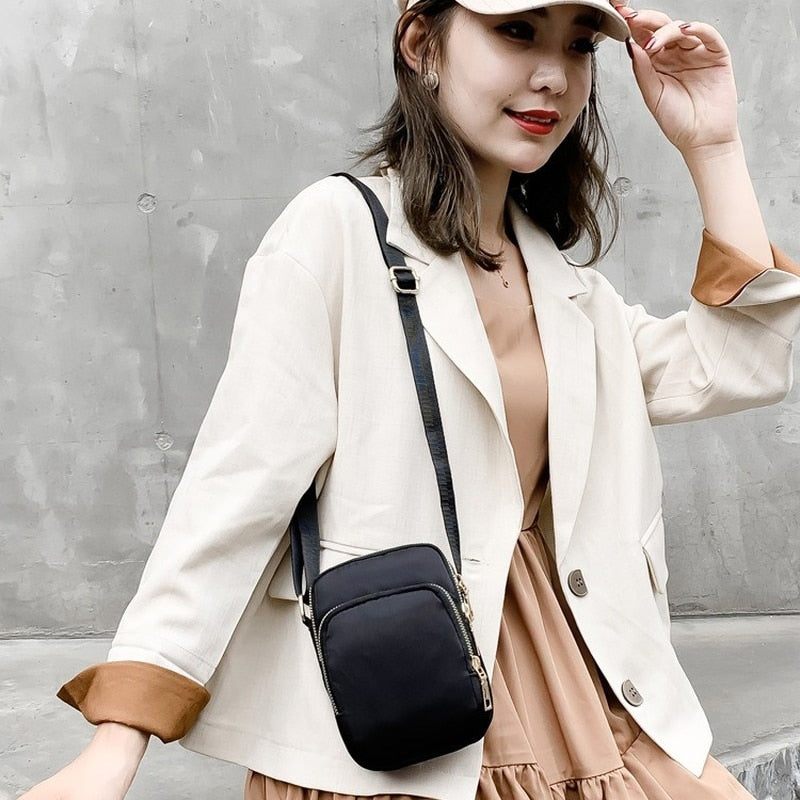 Cyflymder Fashion Women Crossbody Zipper Mobile Phone Shoulder Bag Lady Female Multifunction Handbag Wrist Purse New Hot