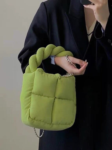 Cyflymder Corduroy Padded Women Shoulder Bags Designer Lady Handbags L ...