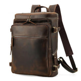 Cyflymder Leather Backpack Men Luxury Designer Laptop Bagpack for Man Backpack for School Bag Travel Backpack Bag Men's Daypack