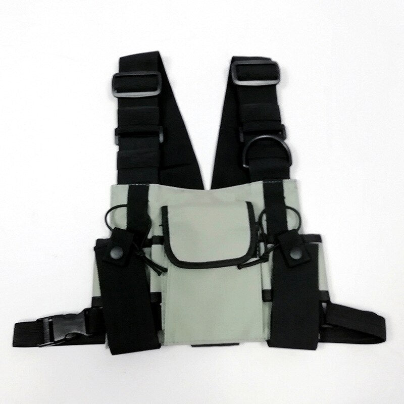 Cyflymder Streetwear Bag Unisex Black Functional Chest Rig Bags Military Adjustable Vest Hip-hop Chest Bag Woman Fashion Waist Packs HW714