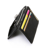 Cyflymder Ultra Thin New Men Male PU Leather Mini Small Magic Wallets Zipper Coin Purse Pouch Plastic Credit Bank Card Case Holder