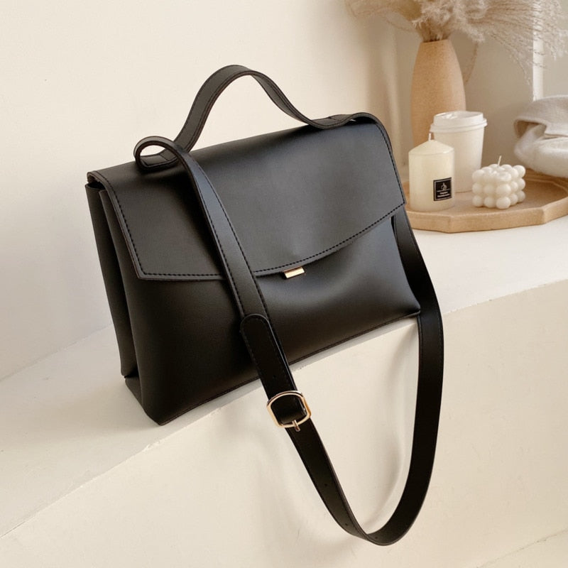Cyflymder Vintage Fashion Female Tote Bag New High Quality PU Leather Women's Designer Handbag High capacity Shoulder Messenger Bag