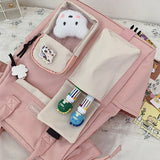 Cyflymder Waterproof Nylon School Bags for Teenage Girls School Laptop Backpacks Women Travel Shoulder Bag Student Bookbag Female Rucksack