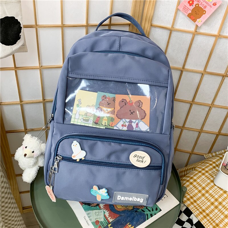 Cyflymder Cute Girls ITA Backpack Women Large Capacity Ins Schoolbags for Teens Female Korean Harajuku School Student Bookbag Ladies