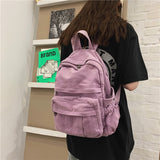 Cyflymder Girl Women Backpack School Bag Women's Backpack Student Fashion Canvas Teenager  Daypack Teenage Bagpack Teen Rucksack