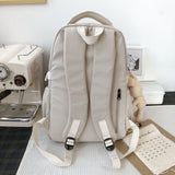 Cyflymder New Waterproof Nylon Women Backpack Korean Japanese Fashion Female Students Schoolbag Multilayer Simple Sense Travel bag
