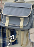Cyflymder Japanese College Style Vintage Schoolbag Female Cute Girl Student Messenger Bag Korean Ins Wind Wild JK Backpack