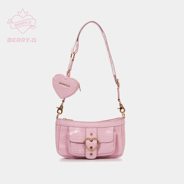 Cyflymder Harajuku Kawaii Lolita Shoulder Bag Women PU Leather Candy Color Sweet Cute Crossbody Bag With Coin Purse Handbags Wallet