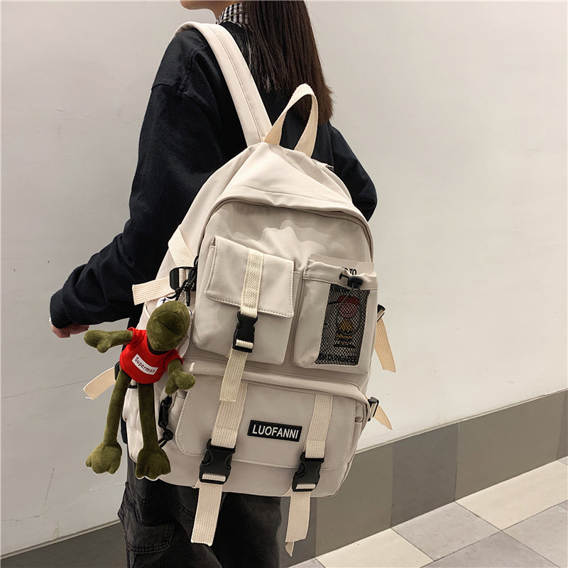 Cyflymder Student Travel Mesh Female Backpack College Women Boy Nylon School Bag Men Girl Cool Laptop Backpacks Fashion Lady Book Bag Male