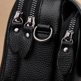 Cyflymder Genuine Leather Real Cowhide Women's Casual Fashion Bag Women Messenger Bag Small Shoulder Bag Crossbody Bags for Women Handbags