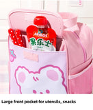 Cyflymder Kawaii Lunch Bag Women Cute Bear Picnic Travel Thermal Breakfast Box Girls School Child Convenient Lunch Box Tote Food Bags 118